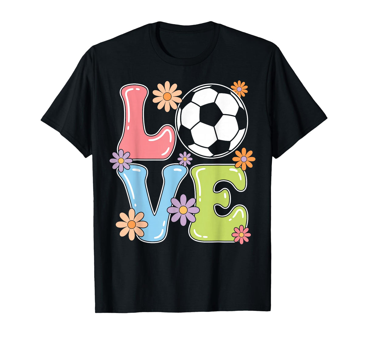 Soccer Love Soccer Player T-Shirt - Graphic Print Unisex