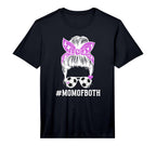 Mens Mom Both Messy Bun Dancer T-Shirt - Streetwear Style for Adults