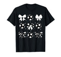 Coquette Soccer Bow Cheer Soccer Mama T-Shirt - Novelty Apparel Men Women