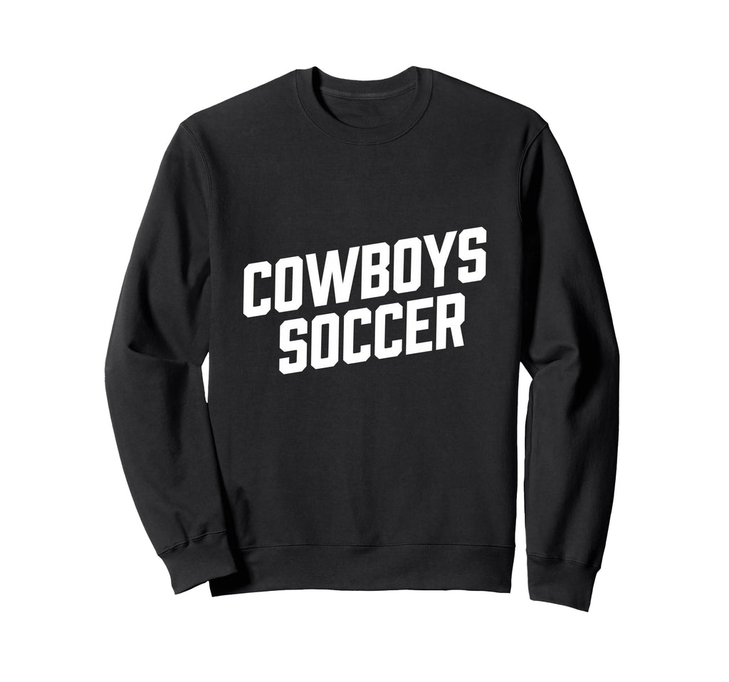 Cowboy Inspired Text Soccer Sweatshirt - Minimalist Print Men Women