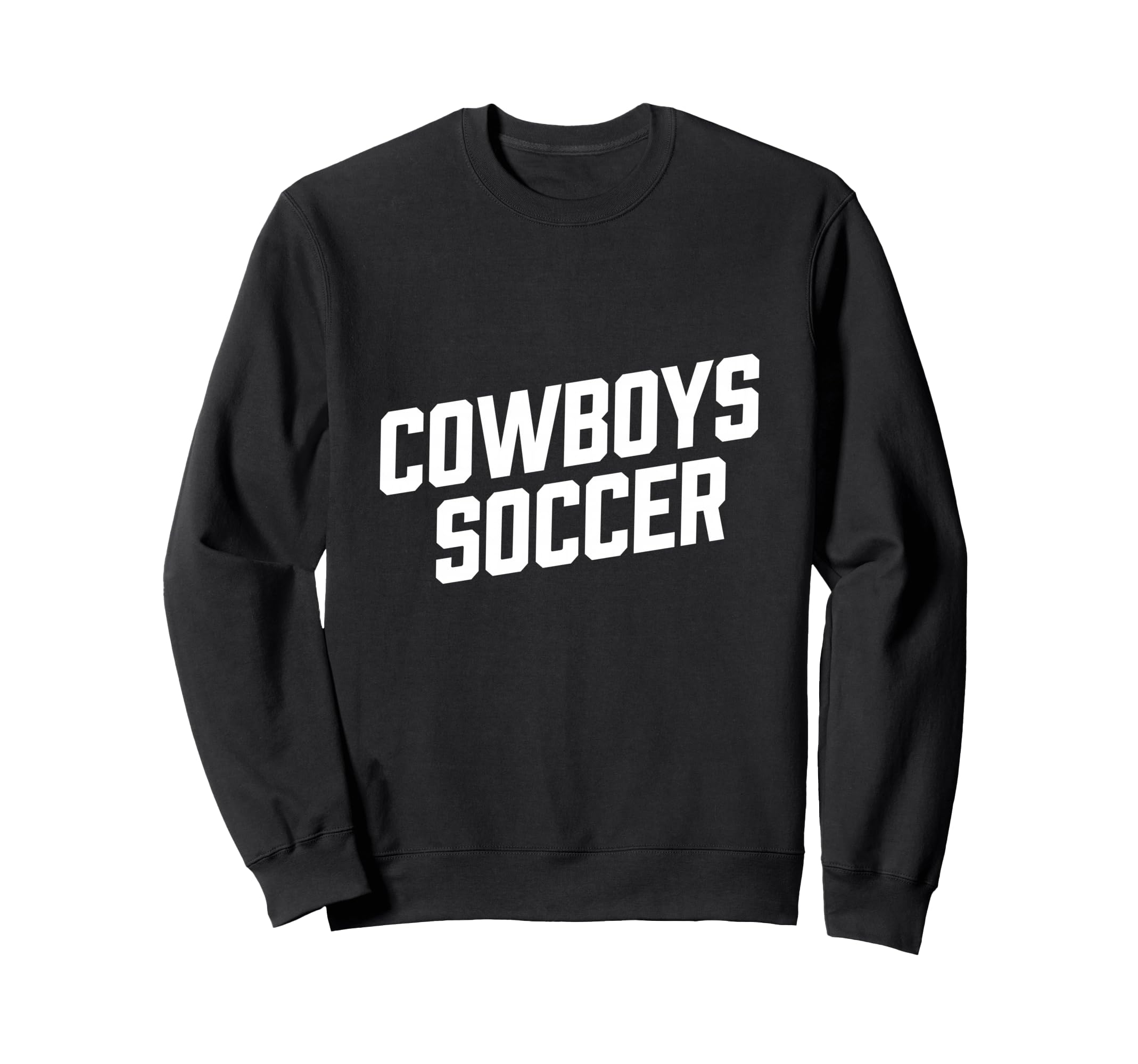 Cowboy Inspired Text Soccer Sweatshirt - Minimalist Print Men Women