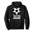Soccer Juju Funny Soccer Heart Grandma Juju Hoodie - Trendy Graphic Unisex