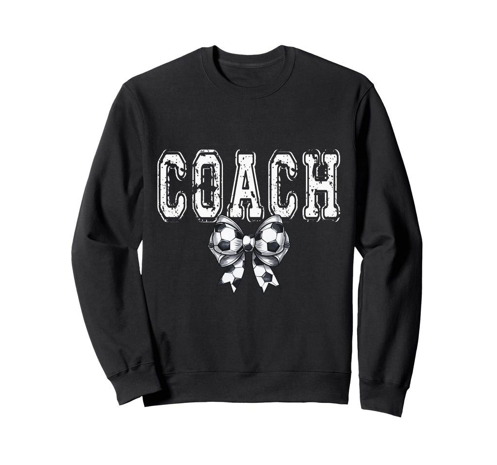 Coquette Soccer Coach Spirit Sweatshirt - Fun Novelty Design Unisex