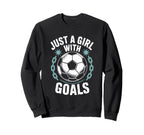 Goal Keeper And Soccer Lover Sweatshirt - Aesthetic Graphic for Adults