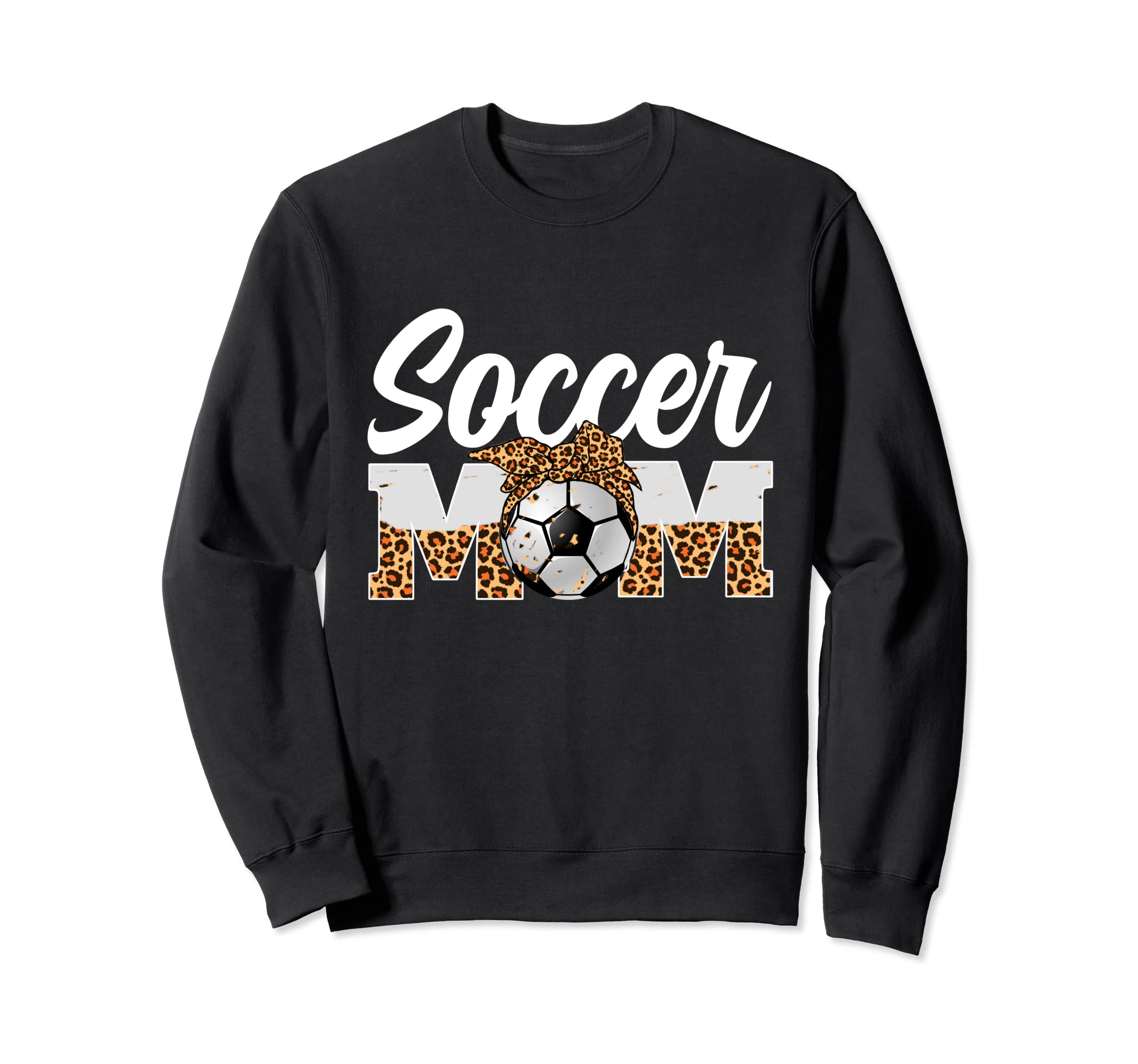 Soccer Mom Game Day Leopard Sweatshirt - Aesthetic Graphic for Adults