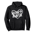 Soccer Auntie Heart Hoodie - Fun Novelty Design Unisex