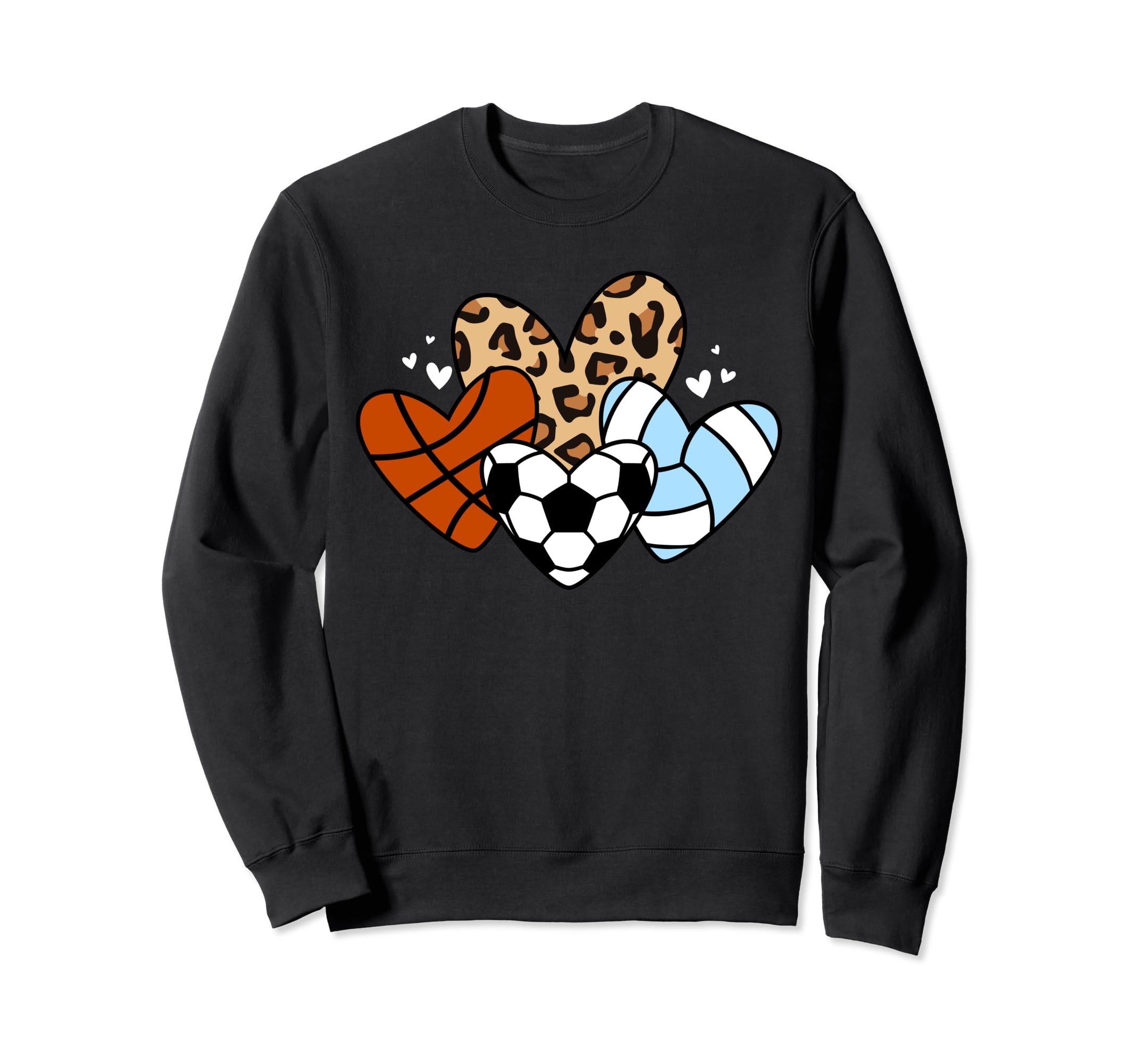 Soccer Basketball Volleyball Sweatshirt - Fun Novelty Design for Adults