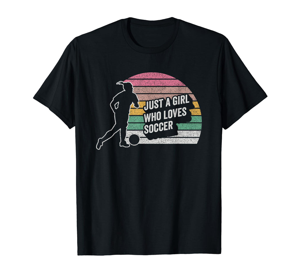 Just Who Loves Soccer Gift T-Shirt - Graphic Print Men Women
