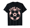 Womens Soccer Game Day Ladies Heart Soccer T-Shirt - Trendy Graphic Unisex