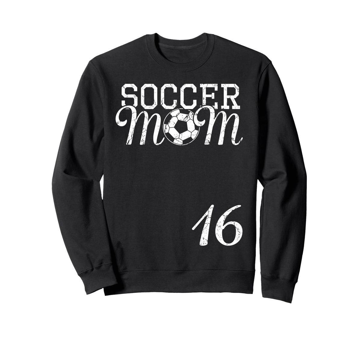 Soccer Mom Jersey Number 16 Sweatshirt - Minimalist Print Men Women