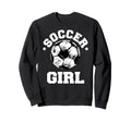 Soccer Funny Soccer Ball Distressed Sweatshirt - Trendy Graphic Unisex