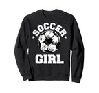 Soccer Funny Soccer Ball Distressed Sweatshirt - Trendy Graphic Unisex