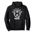 Soccer Aunt Leopard Cheetah Trendy Hoodie - Casual Everyday Wear Men Women
