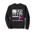 Soccer Player I Play Like Funny Sweatshirt - Aesthetic Graphic Unisex