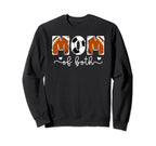 Mom Both Football Soccer Mom Soccer Sweatshirt - Graphic Print Unisex