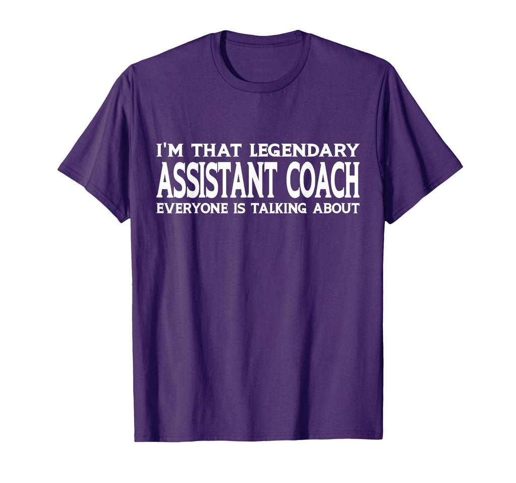 Assistant Coach Job Title T-Shirt - Casual Everyday Wear for Adults