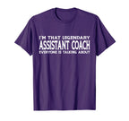 Assistant Coach Job Title T-Shirt - Casual Everyday Wear for Adults