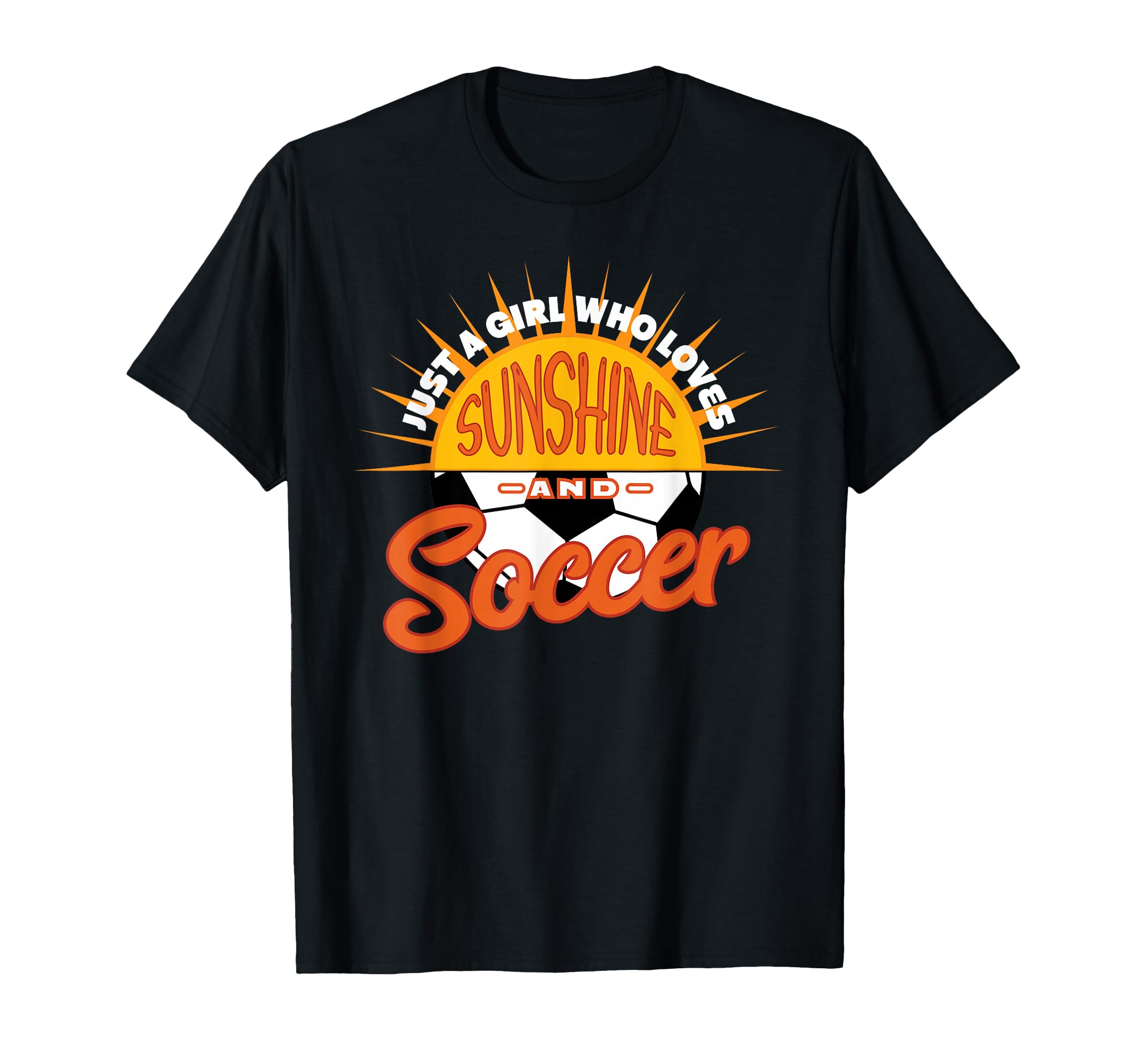 That Loves Sunshine And Soccer T-Shirt - Minimalist Print Unisex