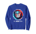 American Flag Soccer Soccer 2027 Sweatshirt - Streetwear Style Unisex