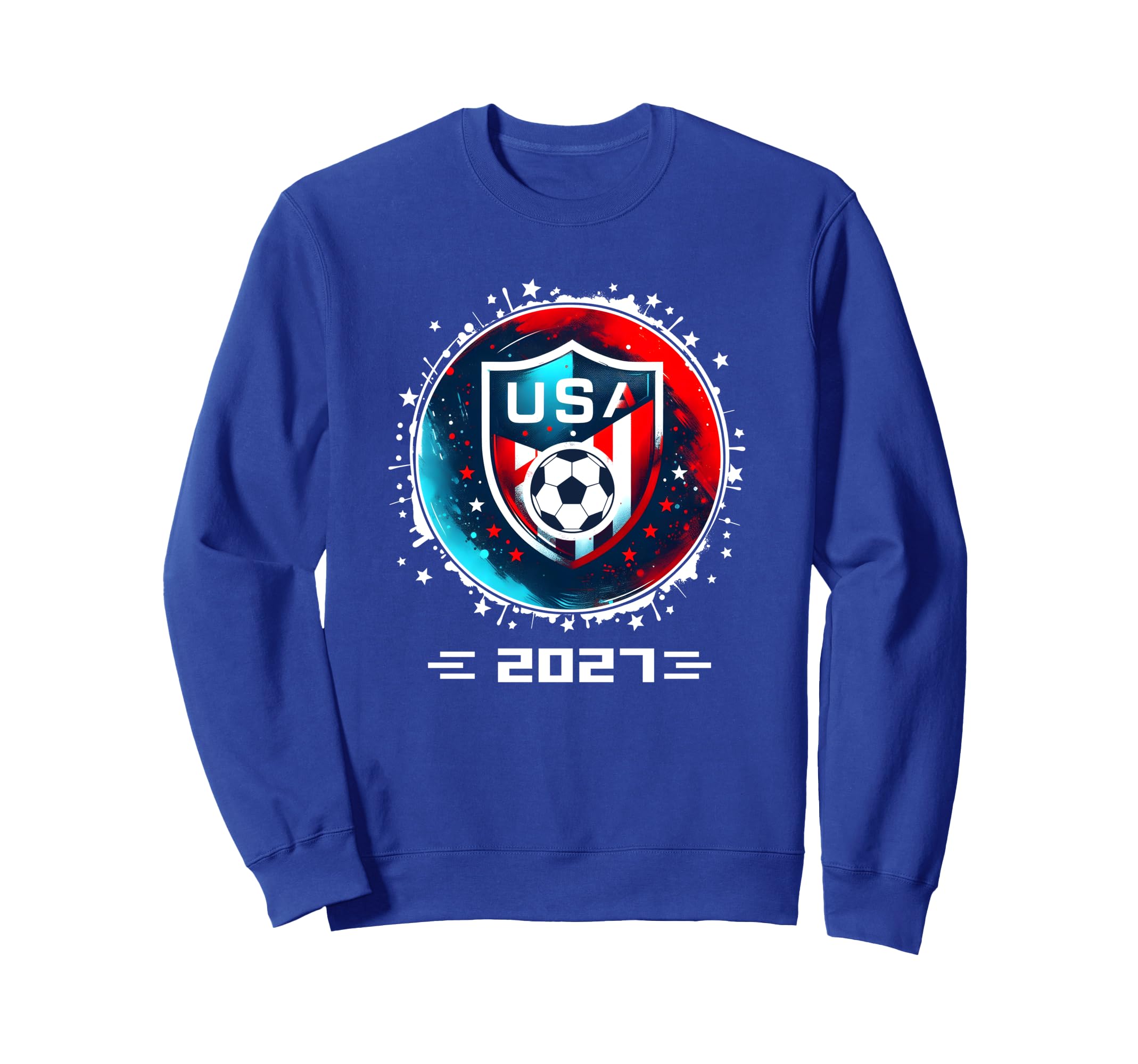 American Flag Soccer Soccer 2027 Sweatshirt - Streetwear Style Unisex
