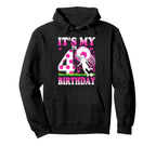 4 Year Old Birthday Soccer Themed Hoodie - Casual Everyday Wear for Adults