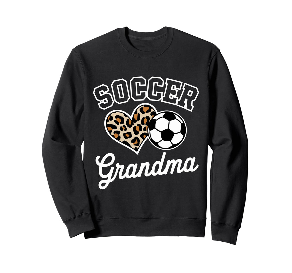Soccer Grandma Funny Leopard Sweatshirt - Aesthetic Graphic Men Women