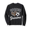 Soccer Grandma Funny Leopard Sweatshirt - Aesthetic Graphic Men Women