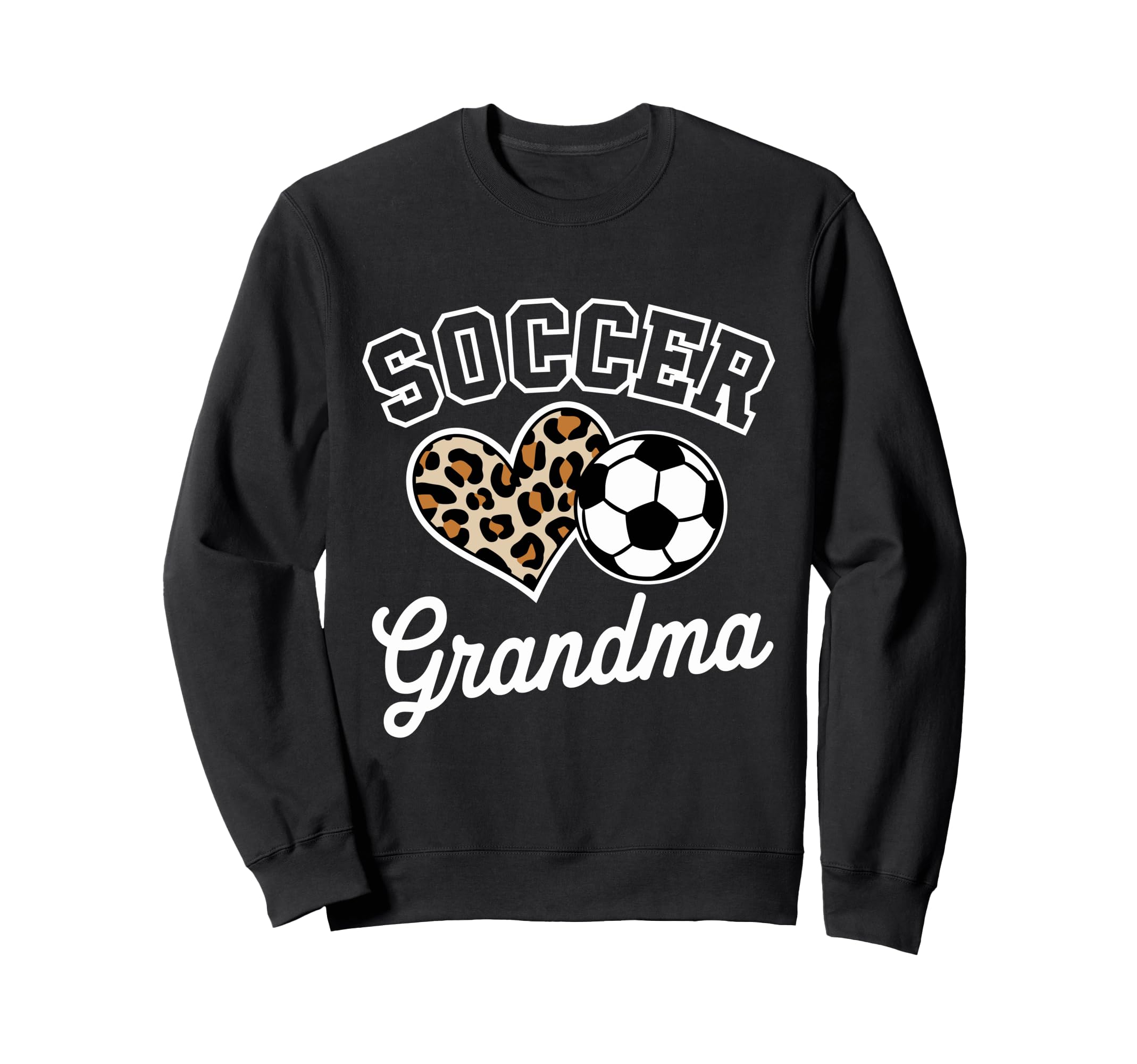 Soccer Grandma Funny Leopard Sweatshirt - Aesthetic Graphic Men Women