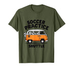 Soccer Practice Shuttle Soccer Mom T-Shirt - Custom Art Print for Adults