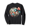 Soccer Player Lover Floral Flower Sweatshirt - Aesthetic Graphic for Adults