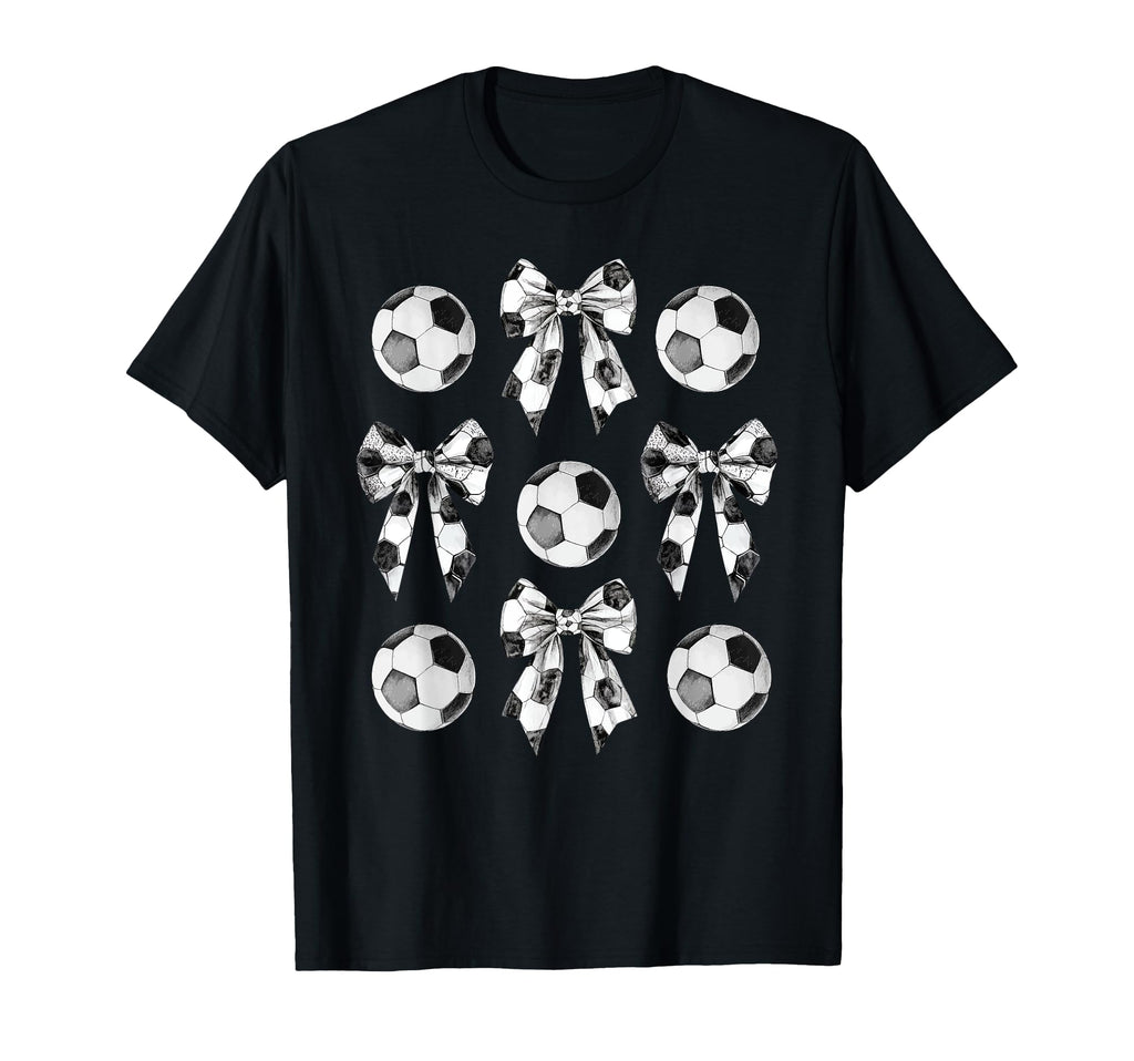 Coach Trainer Soccer Bow Coquette Mom T-Shirt - Graphic Print for Adults