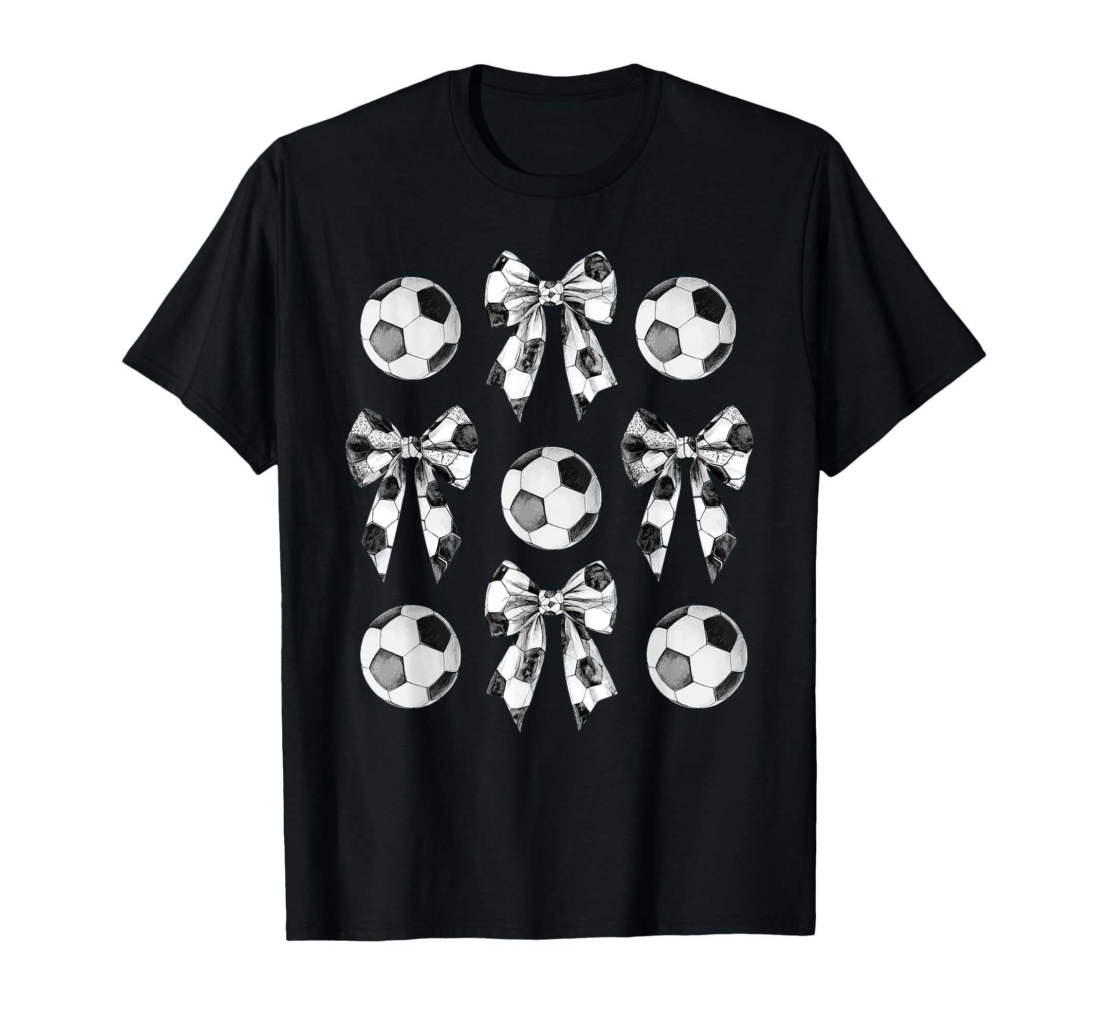 Coach Trainer Soccer Bow Coquette Mom T-Shirt - Graphic Print for Adults