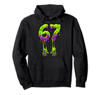 Slime Drip 67 Soccer Goalie Gloves Hoodie - Aesthetic Graphic for Adults