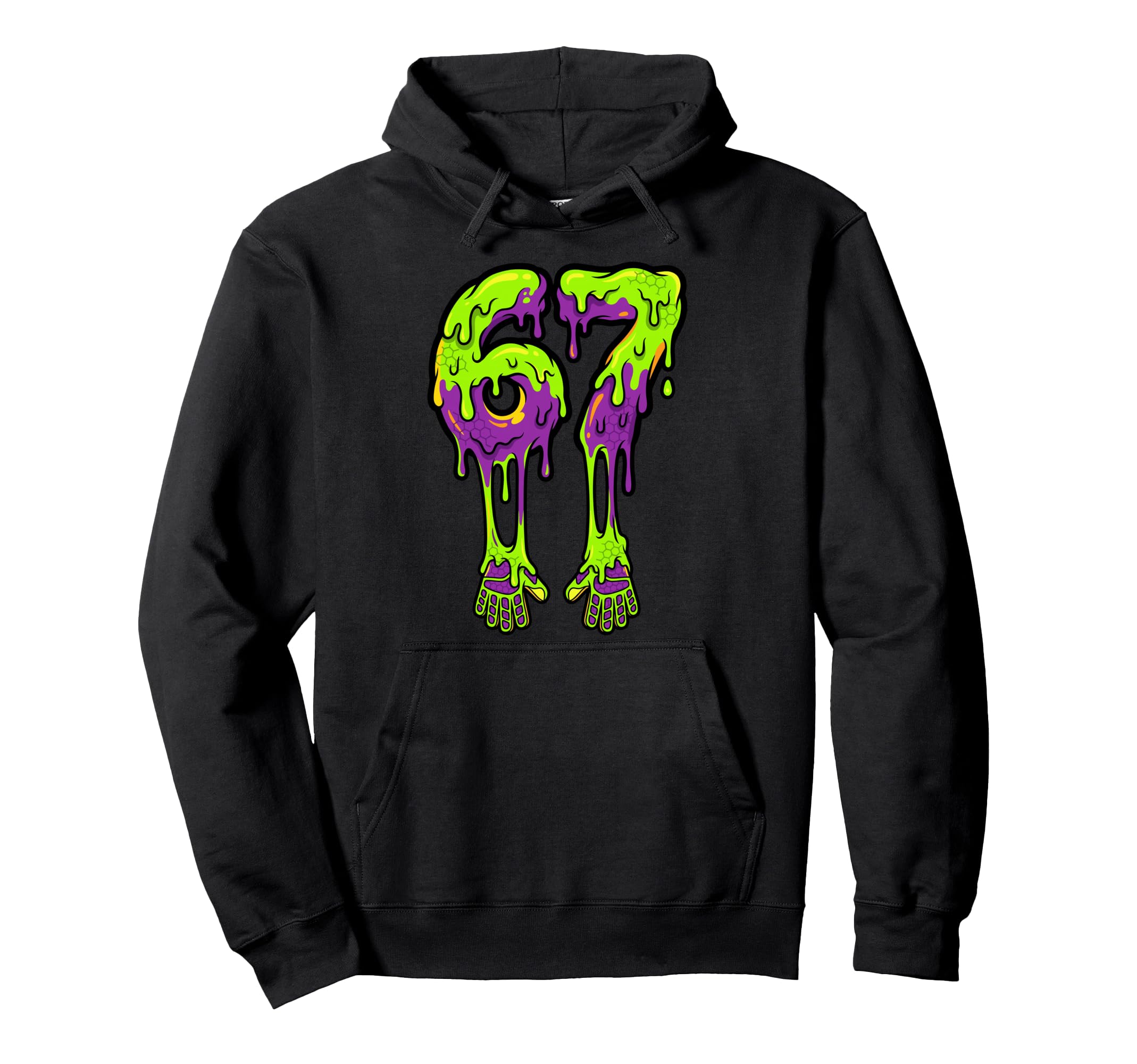 Slime Drip 67 Soccer Goalie Gloves Hoodie - Aesthetic Graphic for Adults