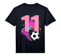 11Th Birthday Soccer Player T-Shirt - Fun Novelty Design for Adults