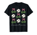 St Patricks Day Soccer Coquette Bow T-Shirt - Custom Art Print Men Women