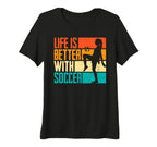 Womens Funny Life Is Better T-Shirt - Casual Everyday Wear for Adults