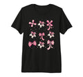 Soccer Ball Coquette Bow Game Day T-Shirt - Trendy Graphic for Adults