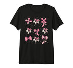 Soccer Ball Coquette Bow Game Day T-Shirt - Trendy Graphic for Adults