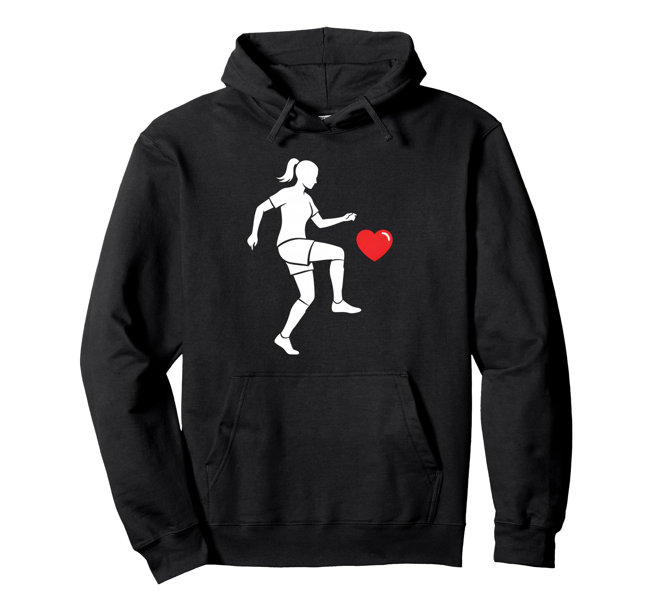 Soccer Valentines Day Heart Love Hoodie - Custom Art Print Unisex