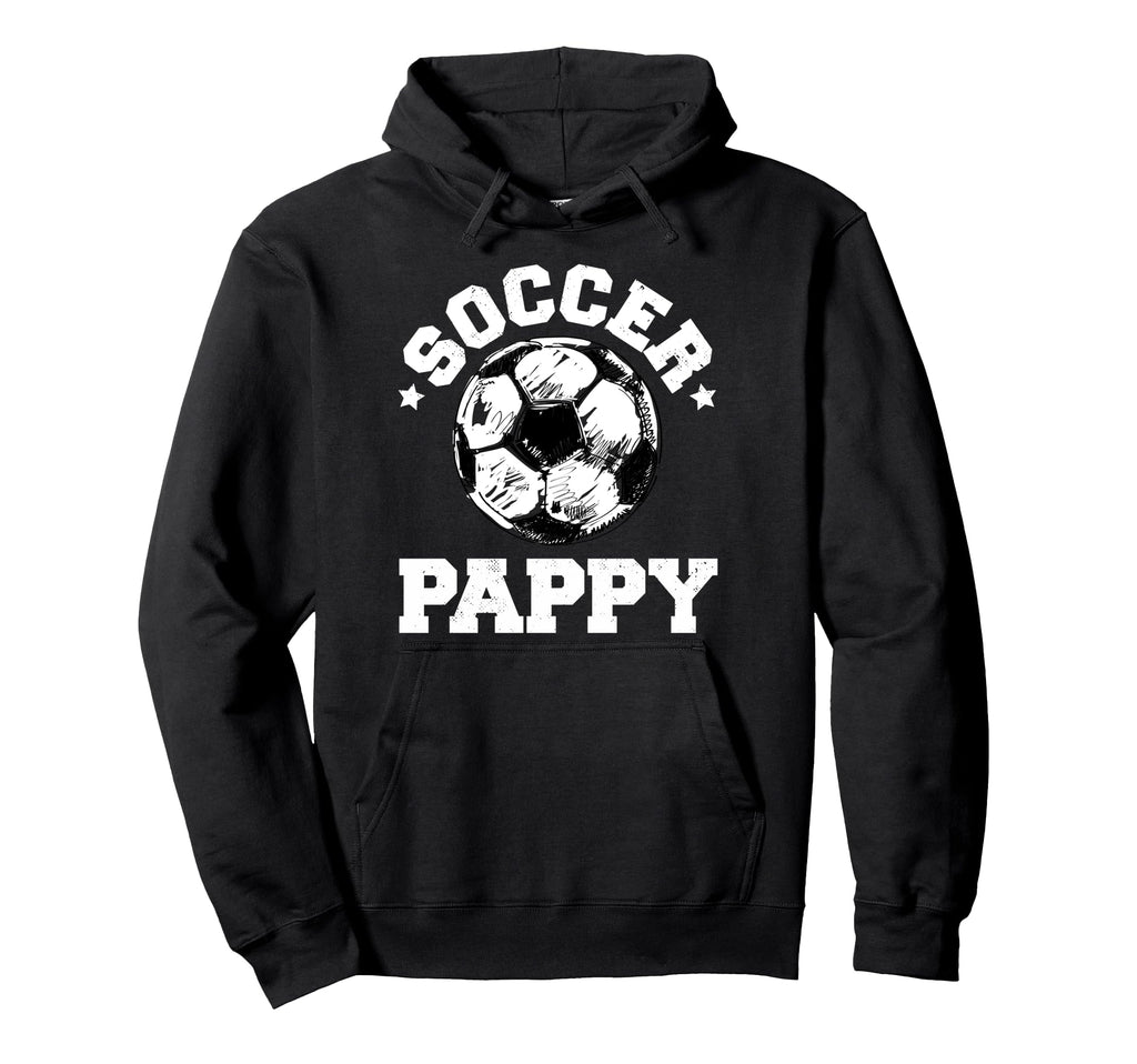 Soccer Pappy Soccer Ball Distressed Hoodie - Aesthetic Graphic for Adults
