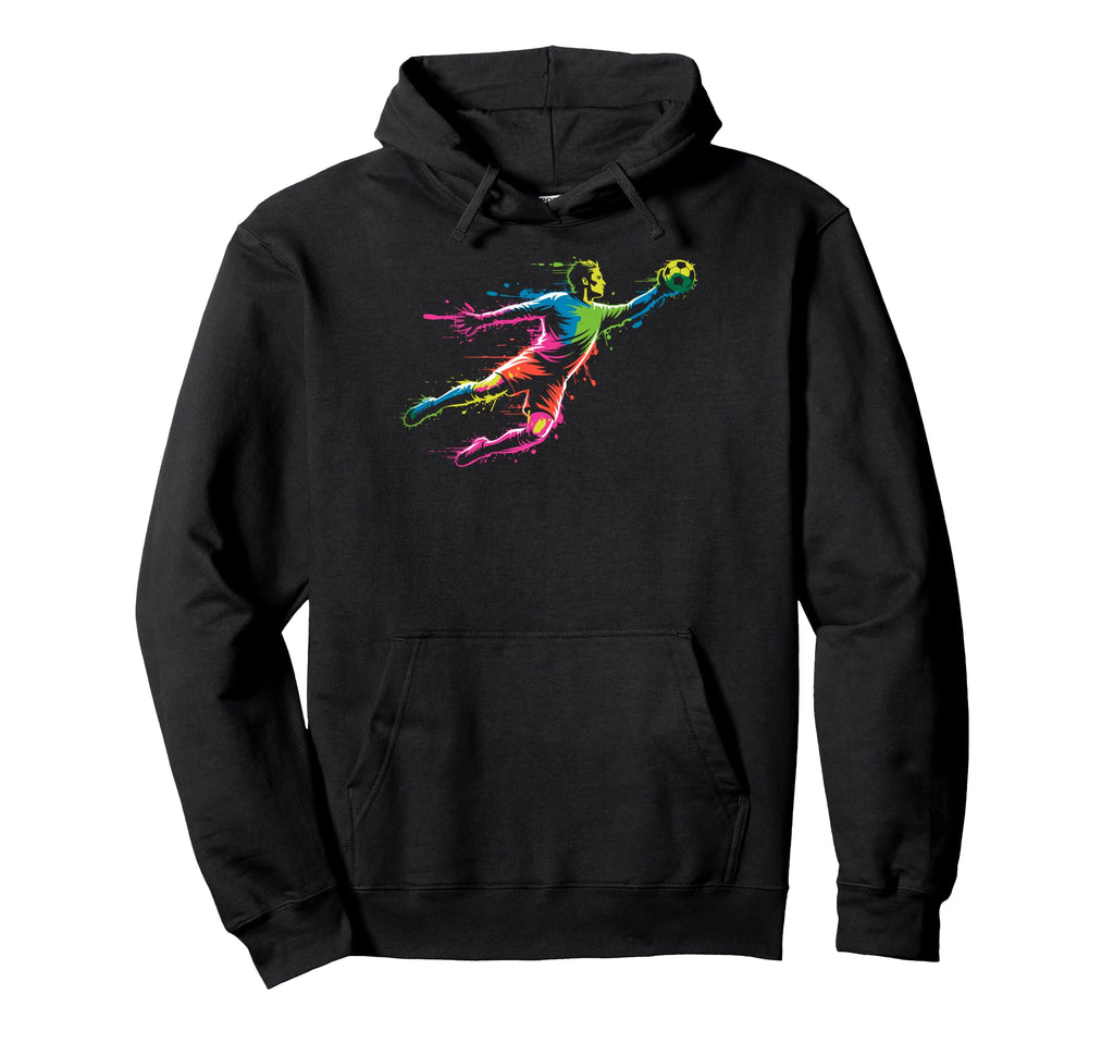 Colorful Funny Soccer Goalie Player Fan Hoodie - Aesthetic Graphic Unisex