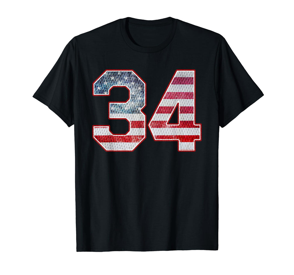 Jersey Player Number 34 Personalized T-Shirt - Unique Graphic Unisex