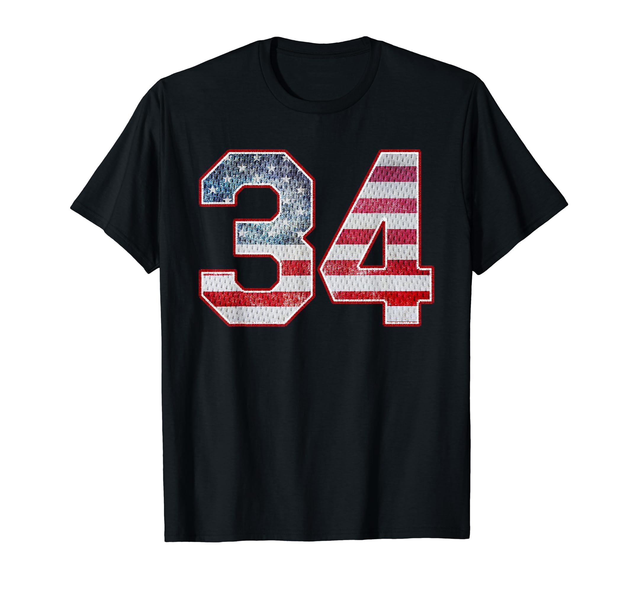 Jersey Player Number 34 Personalized T-Shirt - Unique Graphic Unisex