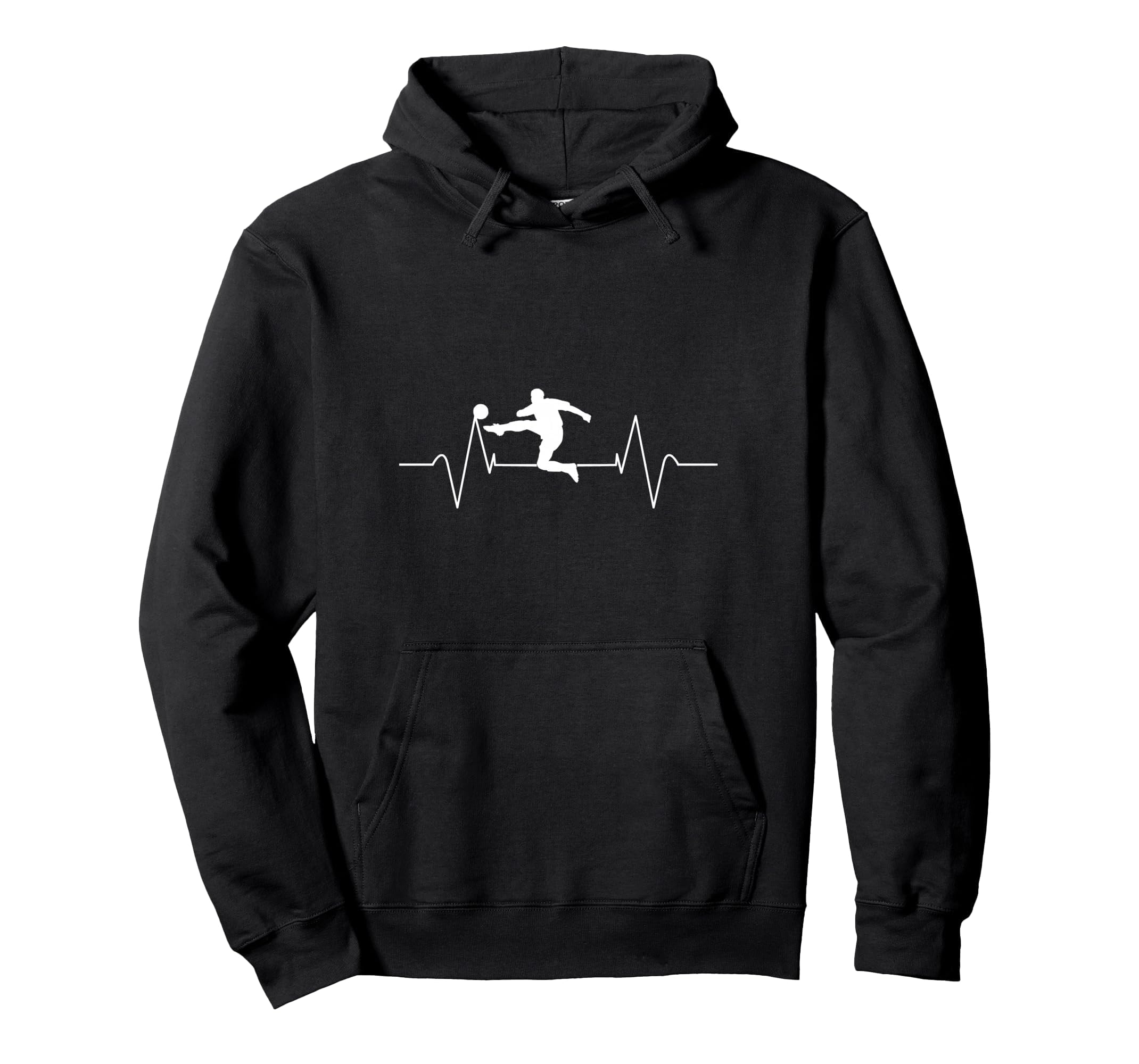Soccer Heartbeat Soccer Player Gift Hoodie - Custom Art Print Men Women