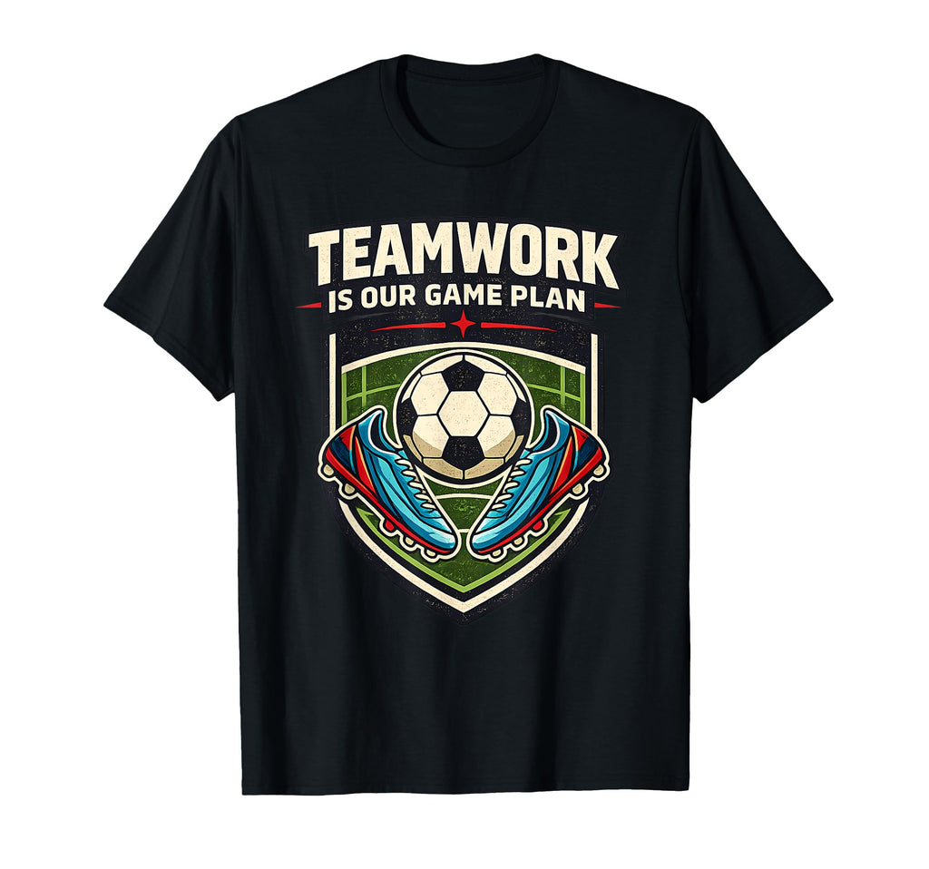 Teamwork Is Our Game Plan T-Shirt - Novelty Apparel for Adults