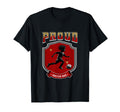 Proud Dad Soccer Player Soccer Dad T-Shirt - Novelty Apparel for Adults