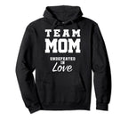 Team Mom Mothers Day Baseball Hoodie - Casual Everyday Wear for Adults