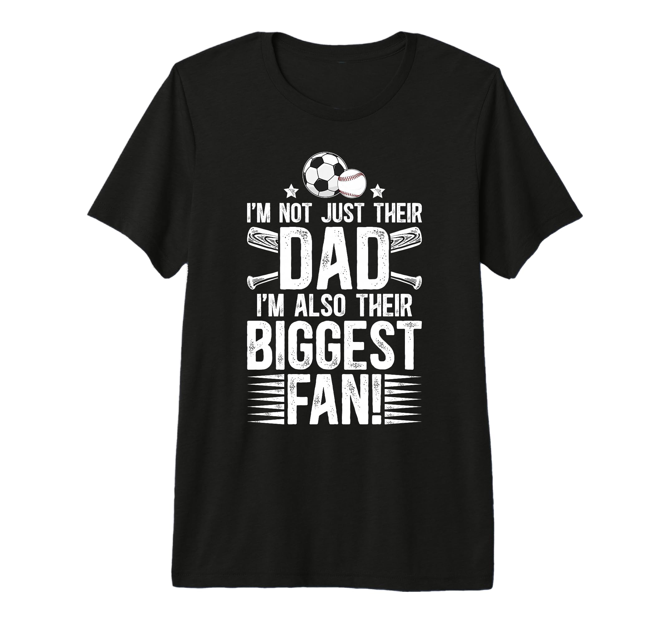 Mens Their Biggest Fan Baseball T-Shirt - Fun Novelty Design Men Women