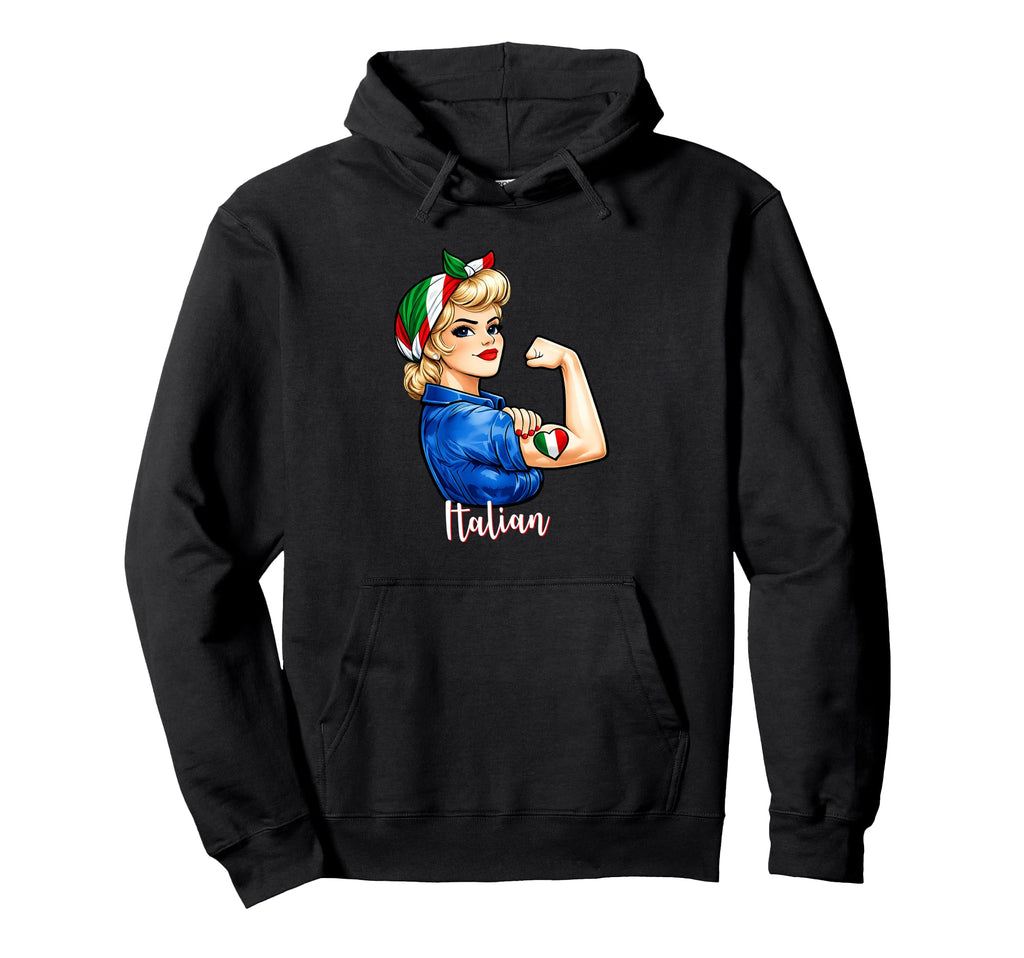 Proud Italian Pride Italiana Italy Flag Hoodie - Novelty Apparel Unisex